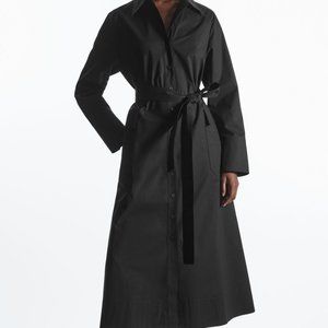 COS Waisted Midi Shirt Dress Size XS